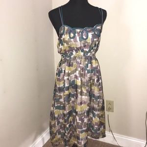 Wendy Katlen 100%silk summer dress size 6
